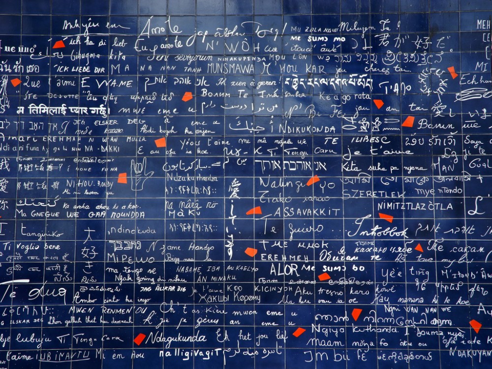 Destinos para viajar a dois - Le mur des je t´aime, Paris, França